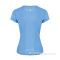 T-Shirt Feminina Umidade Wicking Dry Fit respirável